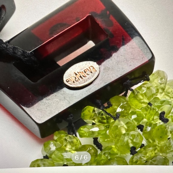 Haute Couture Eva Nueva Italian Peridot/Pearls 9 Strands Necklace - Picture 7 of 13